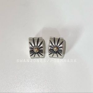 2 Pandora Two Tone Sunburst Clips